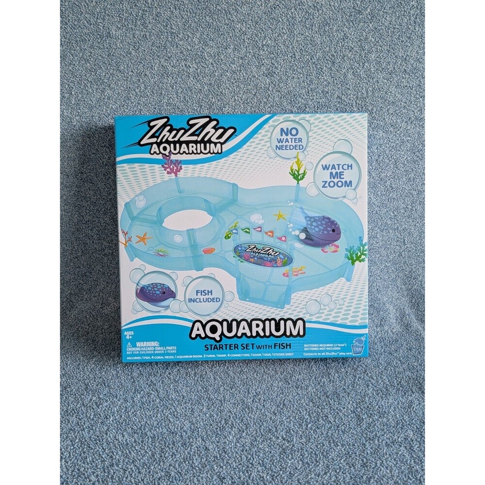 ZhuZhu Aquarium Starter Set With Fish Included Connects To All ZhuZhu Playsets